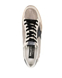 graue Leder niedrige Sneakers von Golden Goose