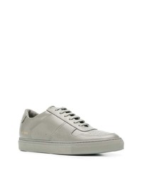 graue Leder niedrige Sneakers von Common Projects