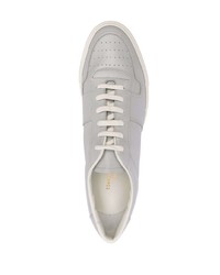 graue Leder niedrige Sneakers von Common Projects