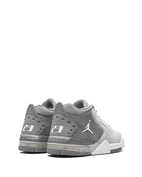 graue Leder niedrige Sneakers von Jordan