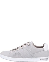 graue Leder niedrige Sneakers von Bjorn Borg