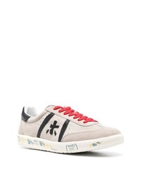 graue Leder niedrige Sneakers von Premiata