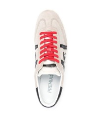 graue Leder niedrige Sneakers von Premiata