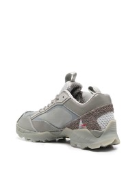 graue Leder niedrige Sneakers von Roa