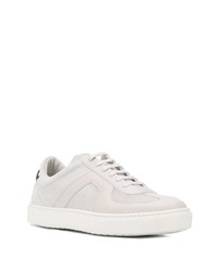 graue Leder niedrige Sneakers von Bottega Veneta