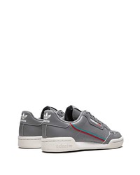 graue Leder niedrige Sneakers von adidas