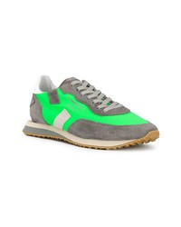 graue Leder niedrige Sneakers von Ghoud