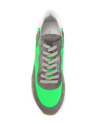 graue Leder niedrige Sneakers von Ghoud