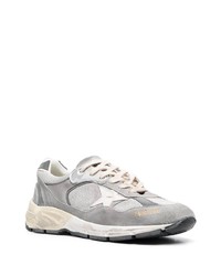 graue Leder niedrige Sneakers von Golden Goose