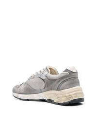 graue Leder niedrige Sneakers von Golden Goose