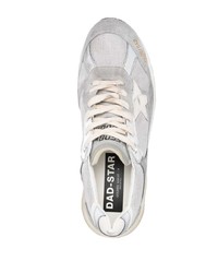 graue Leder niedrige Sneakers von Golden Goose