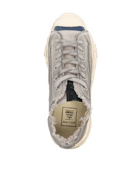 graue Leder niedrige Sneakers von Maison Mihara Yasuhiro