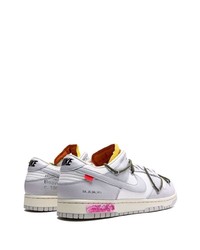 graue Leder niedrige Sneakers von Nike X Off-White