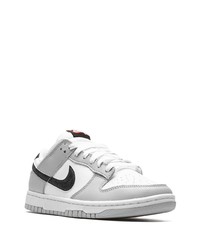 graue Leder niedrige Sneakers von Nike