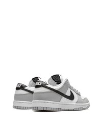 graue Leder niedrige Sneakers von Nike