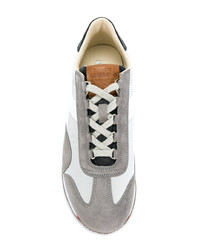 graue Leder niedrige Sneakers von Diadora
