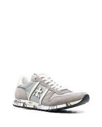 graue Leder niedrige Sneakers von Premiata