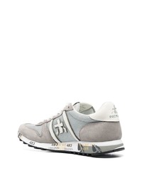 graue Leder niedrige Sneakers von Premiata