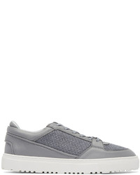 graue Leder niedrige Sneakers von Etq Amsterdam