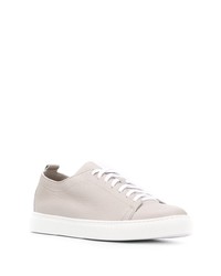 graue Leder niedrige Sneakers von Henderson Baracco