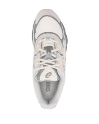 graue Leder niedrige Sneakers von Asics