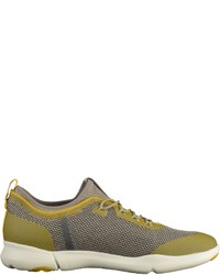 graue Leder niedrige Sneakers von Geox