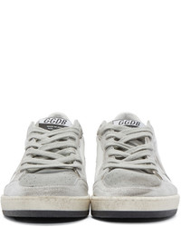 graue Leder niedrige Sneakers von Golden Goose Deluxe Brand