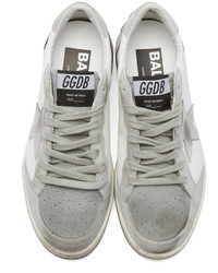 graue Leder niedrige Sneakers von Golden Goose Deluxe Brand