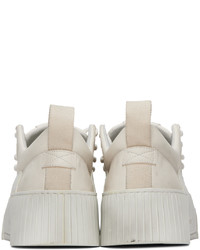 graue Leder niedrige Sneakers von Boris Bidjan Saberi