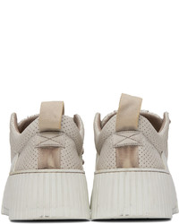 graue Leder niedrige Sneakers von Boris Bidjan Saberi