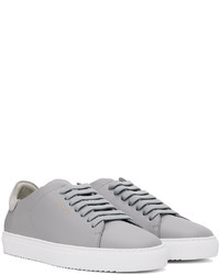 graue Leder niedrige Sneakers von Axel Arigato