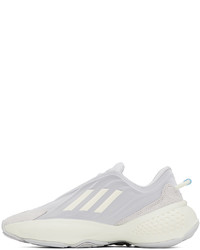 graue Leder niedrige Sneakers von adidas Originals