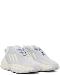 graue Leder niedrige Sneakers von adidas Originals