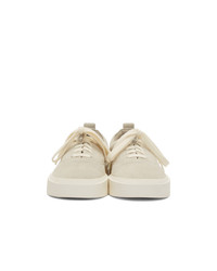 graue Leder niedrige Sneakers von Fear Of God