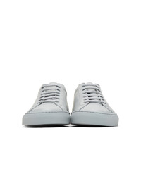 graue Leder niedrige Sneakers von Common Projects