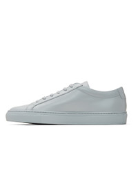 graue Leder niedrige Sneakers von Common Projects