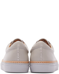 graue Leder niedrige Sneakers von No.288