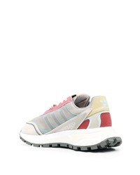 graue Leder niedrige Sneakers von adidas