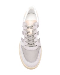 graue Leder niedrige Sneakers von Hogan