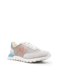 graue Leder niedrige Sneakers von Premiata