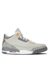 graue Leder niedrige Sneakers von Jordan