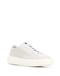 graue Leder niedrige Sneakers von Low Brand