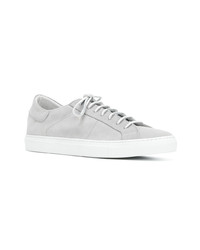 graue Leder niedrige Sneakers von Low Brand