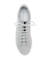 graue Leder niedrige Sneakers von Low Brand