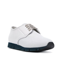 graue Leder niedrige Sneakers von Canali