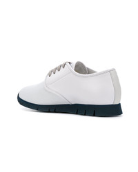 graue Leder niedrige Sneakers von Canali