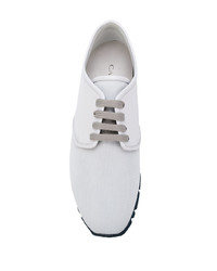 graue Leder niedrige Sneakers von Canali