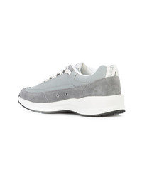 graue Leder niedrige Sneakers von A.P.C.