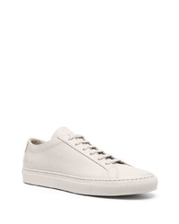 graue Leder niedrige Sneakers von Common Projects