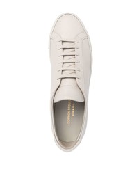 graue Leder niedrige Sneakers von Common Projects